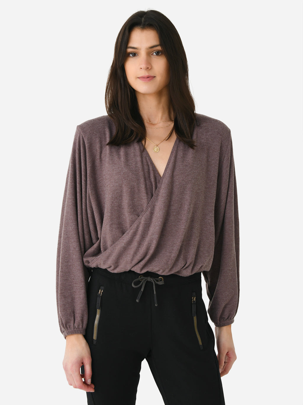 Beyond Yoga Women's Wrapped Up Pullover - Saint Bernard
