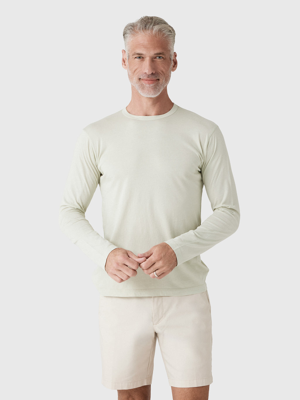 East Cape Men's Long Sleeve Crew Tee - Saint Bernard
