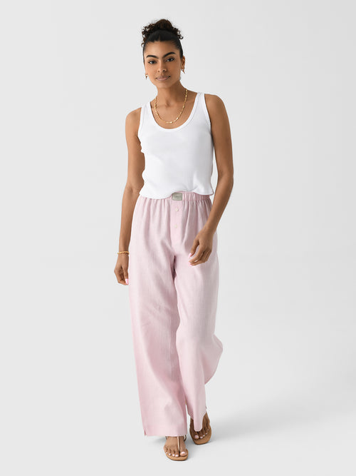 Comme Si Women's La Boxer Alta Linen