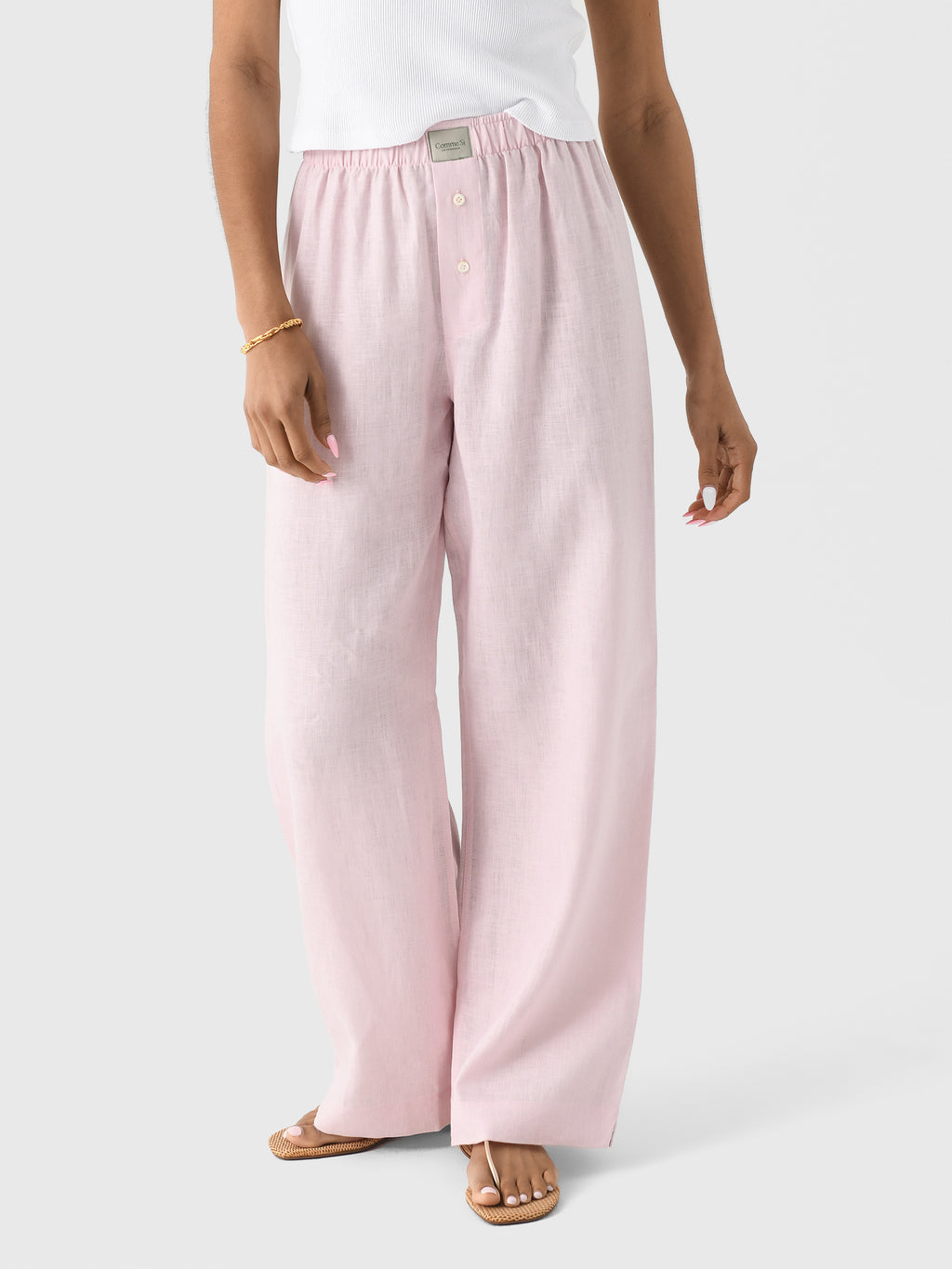 Comme Si Women's La Boxer Alta Linen - Saint Bernard