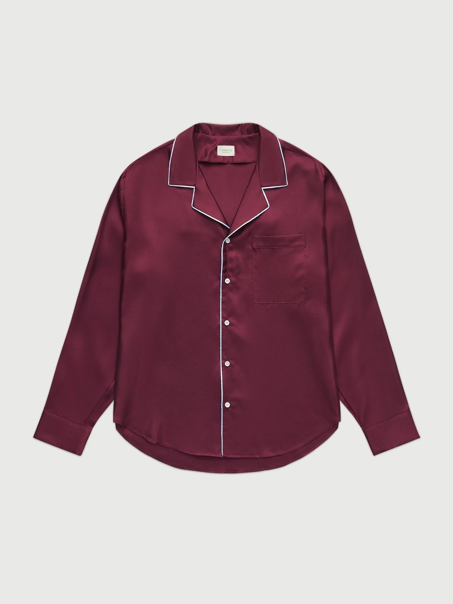 Comme Si Women's The Notched Collar Shirt Piped - Saint Bernard