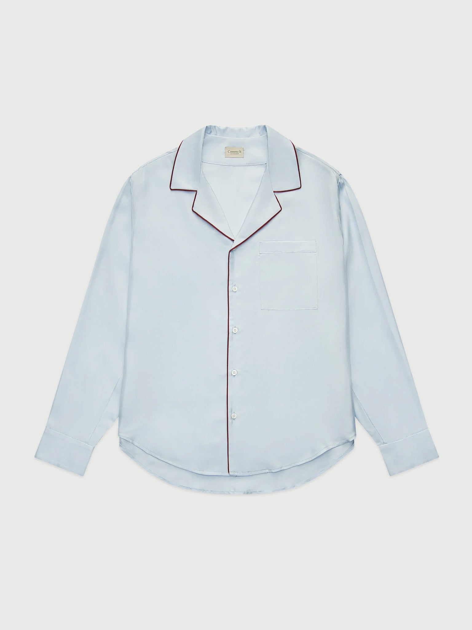 Comme Si Women's The Notched Collar Shirt Piped - Saint Bernard