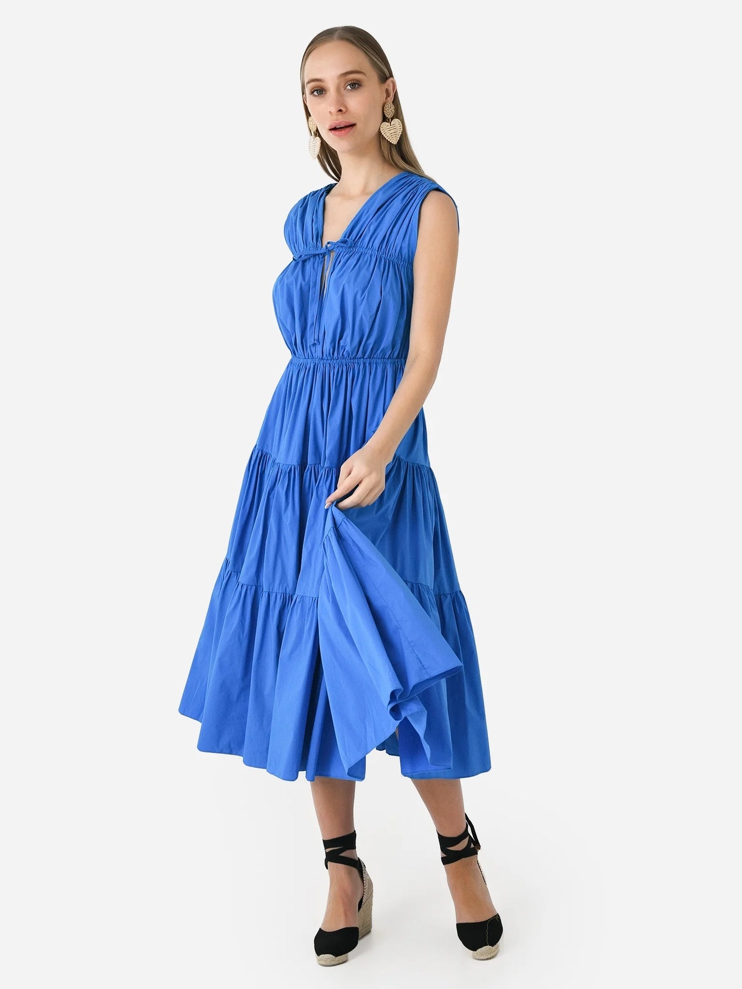 Charina Sarte Women's Thylane Midi Dress - Saint Bernard