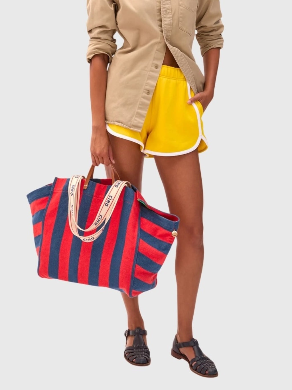 Clare V. La Côte Tote Bag - Saint Bernard