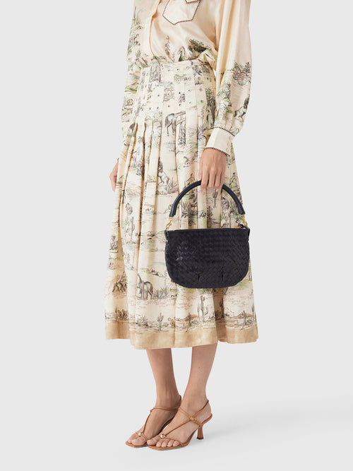 Clare V. Petit Moyen Messenger Bag - Saint Bernard