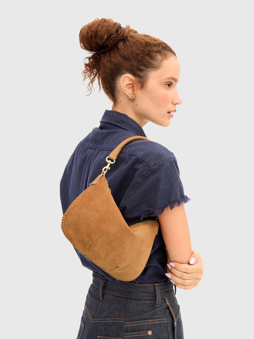 Clare V. Petit Moyen Messenger Bag