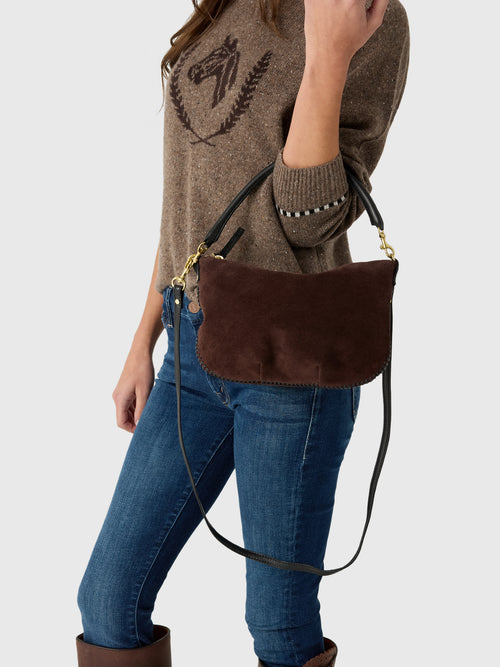 Clare V. Petit Moyen Messenger Bag - Saint Bernard