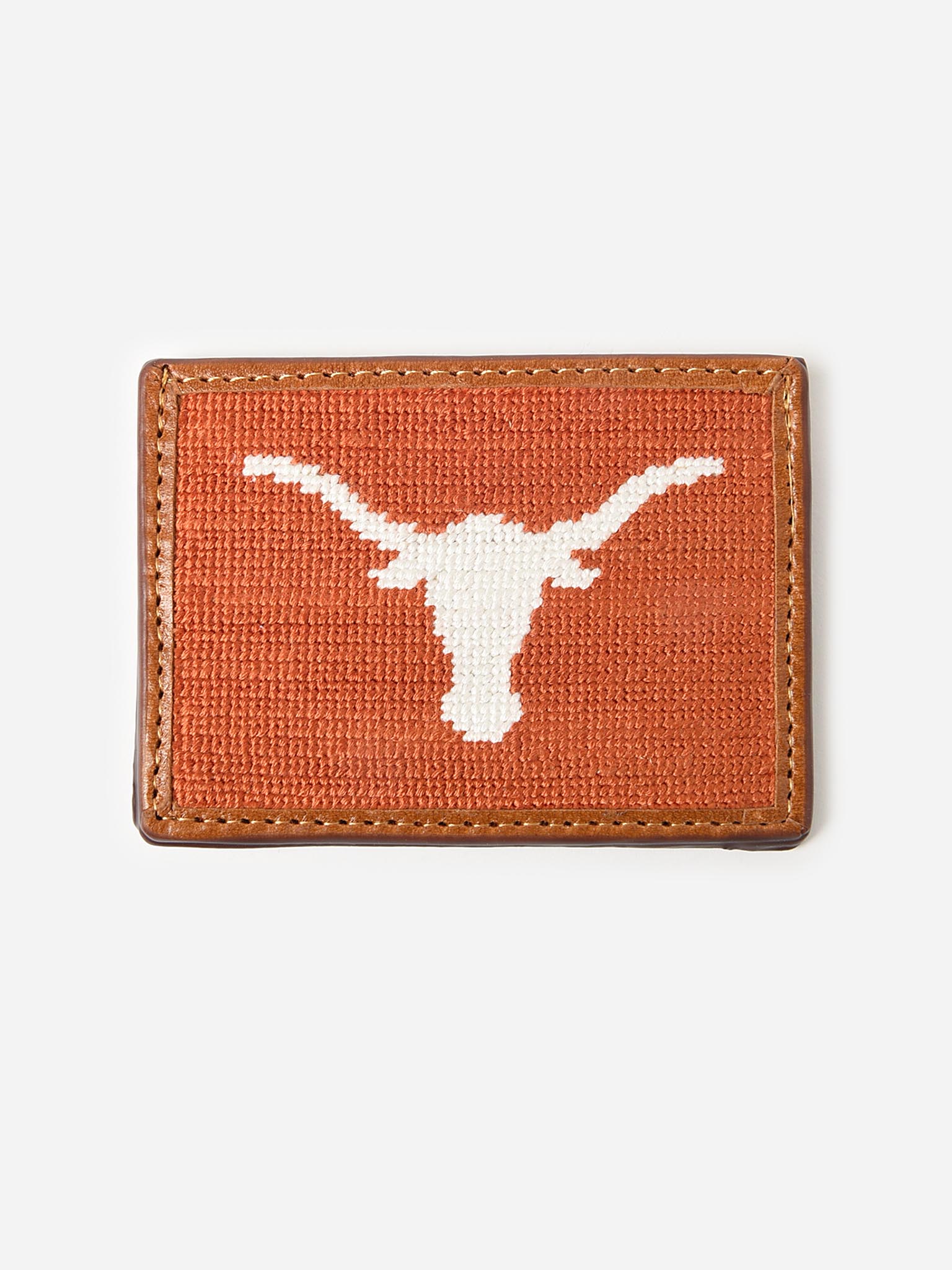 Smathers + Branson University of Texas Needlepoint Card Wallet - Saint Bernard