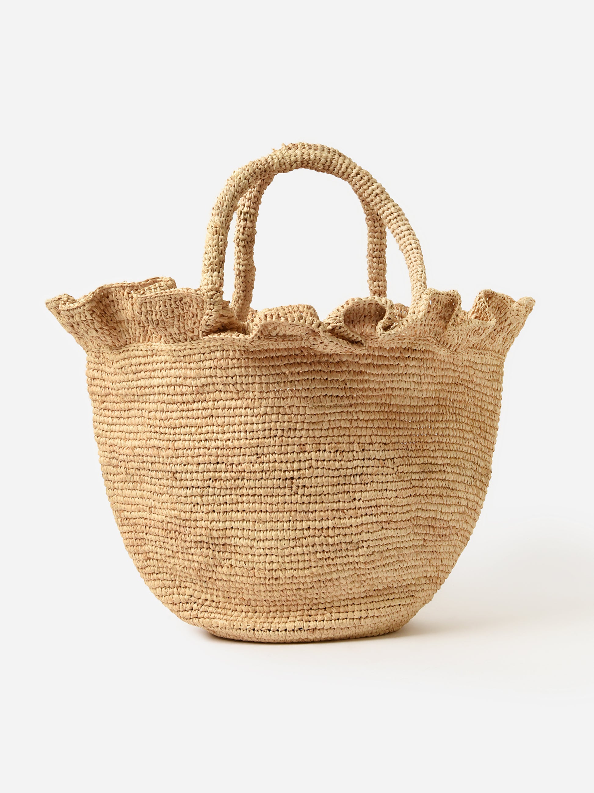 Loeffler Randall Cyrus Ruffled Woven Tote - Saint Bernard