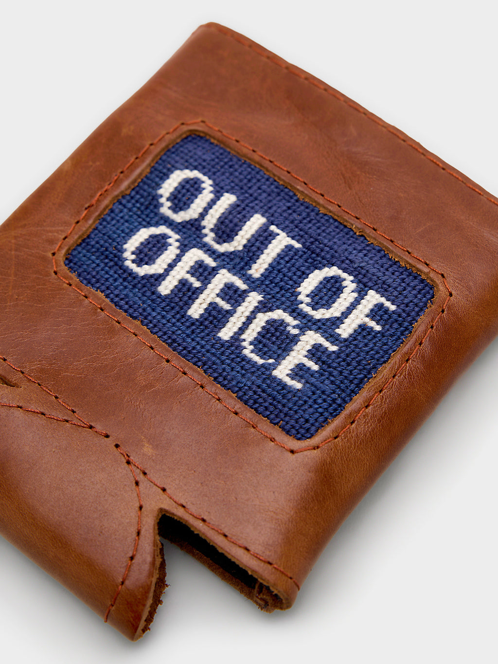 Smathers & Branson Out of Office Needlepoint Can Cooler - Saint Bernard