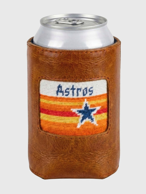 Smathers & Branson Houston Astros Cooperstown Needlepoint Can Cooler