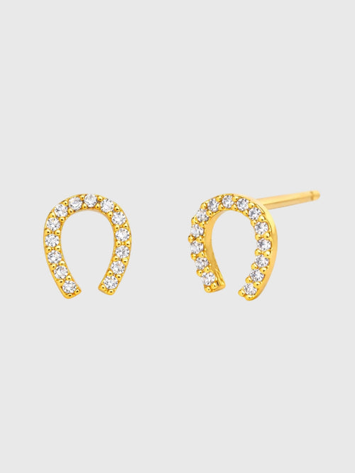 Tai Mini Horseshoe Earrings - Saint Bernard