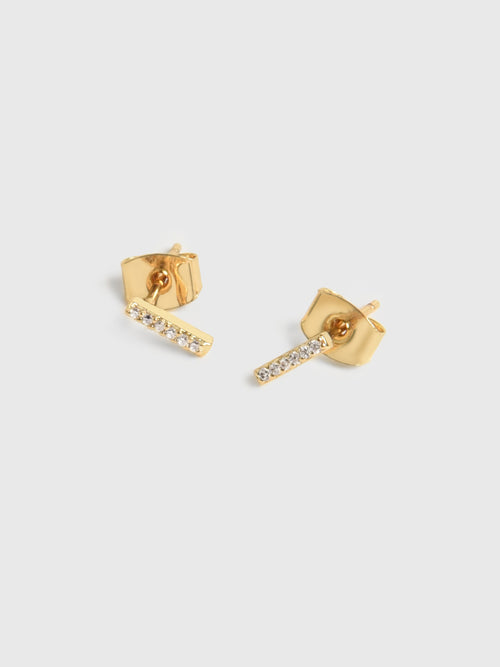 TAI Cubic Zirconia Stick Stud Earrings