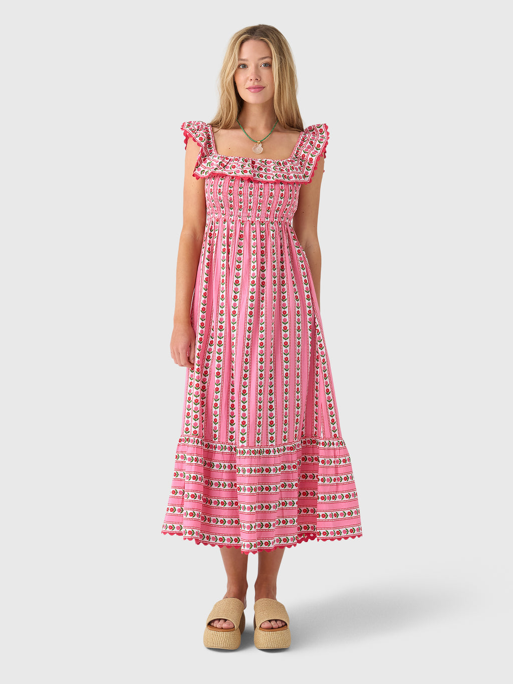 Pink City Prints Women's Carrie Dress - Saint Bernard