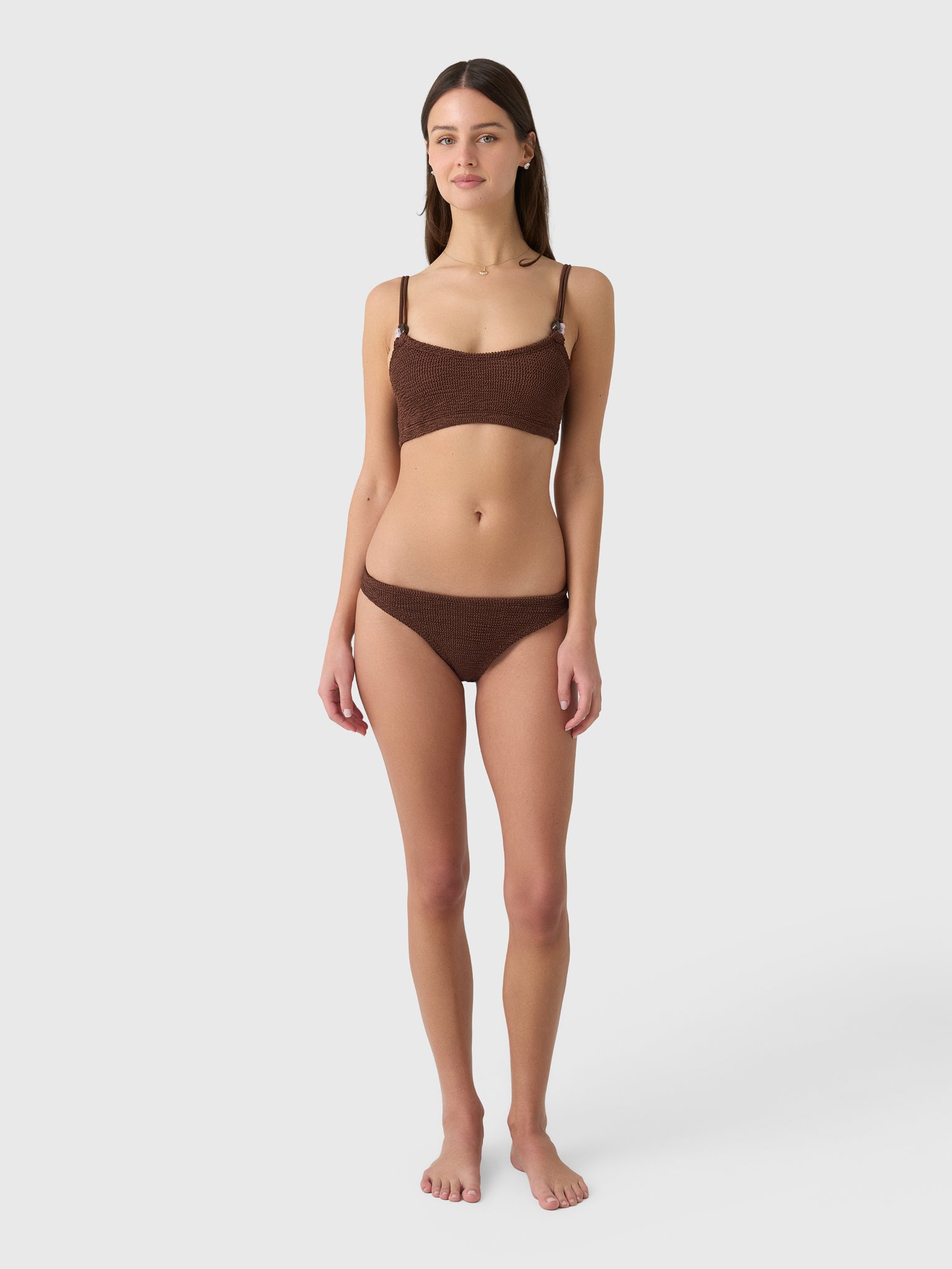 Hunza G Women's Cassie Beaded Bikini Set - Saint Bernard