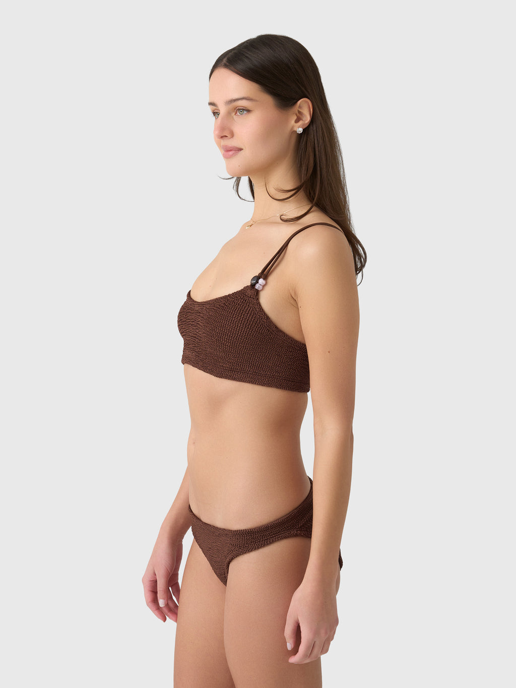 Hunza G Women's Cassie Beaded Bikini Set - Saint Bernard