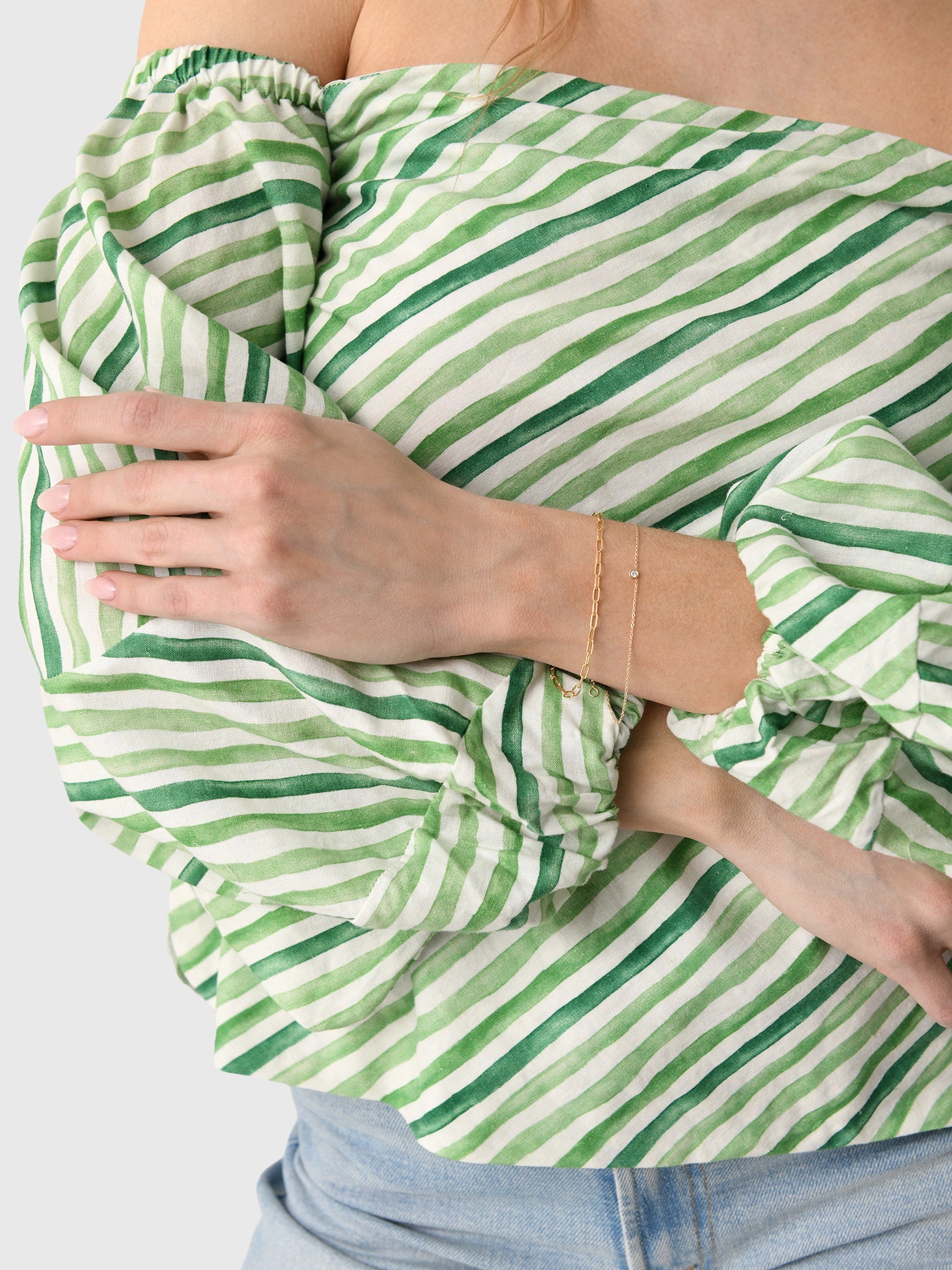 Classic Diamond BraceletxGOLD-alt1