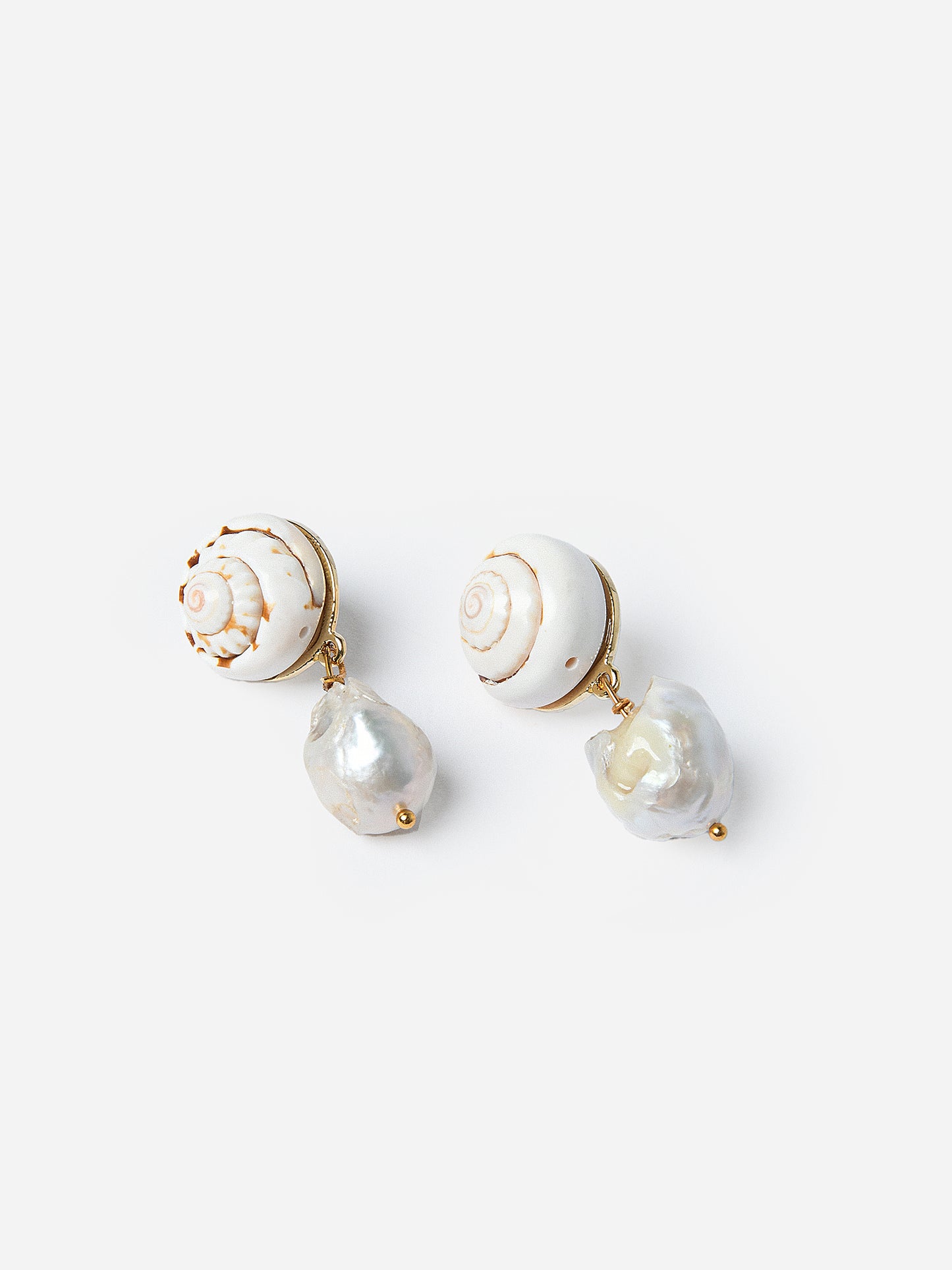 Neely Phelan Women's Cowrie Baroque Pearl Earrings