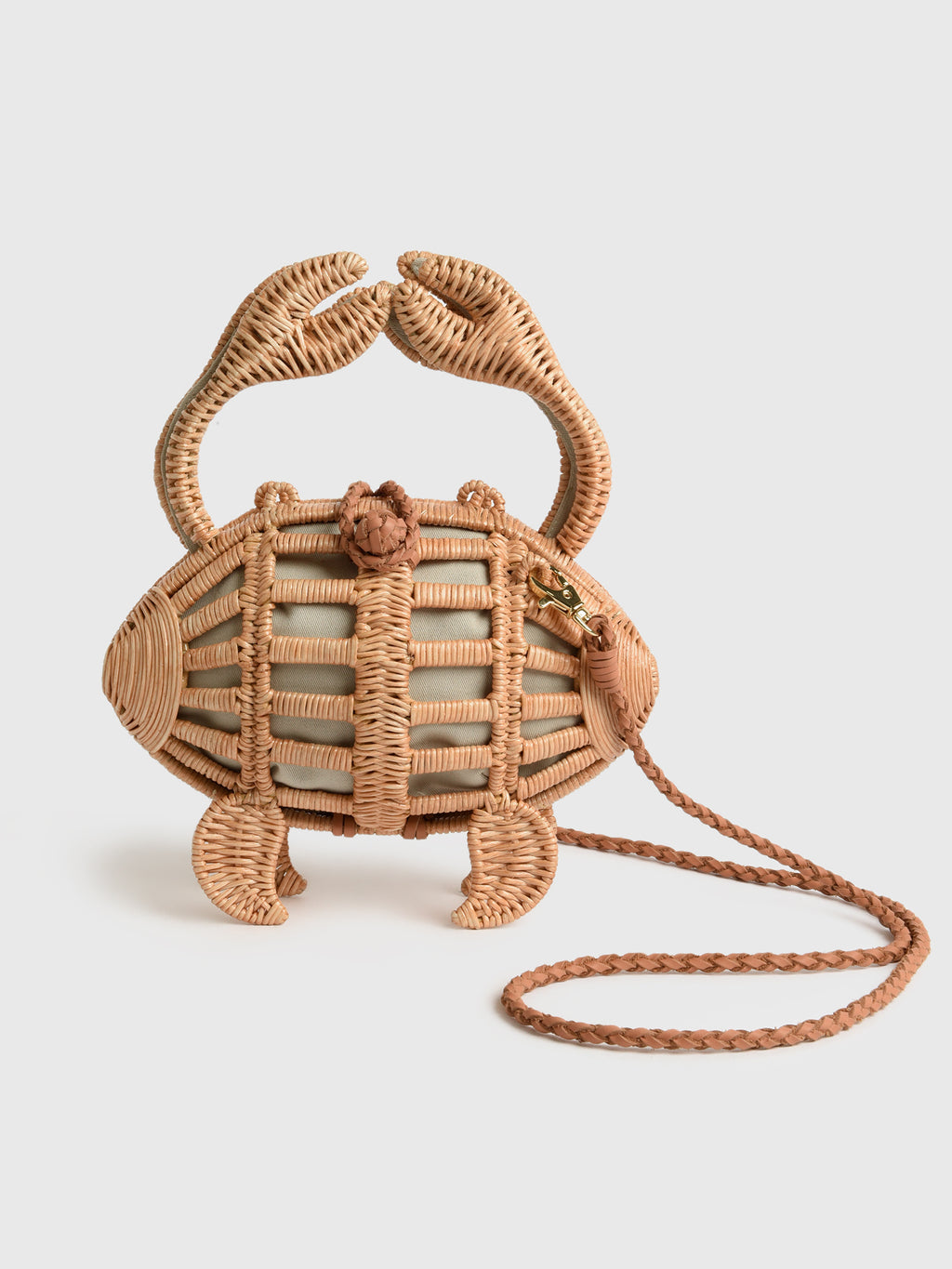 Aranaz Crab Wicker Handbag - Saint Bernard