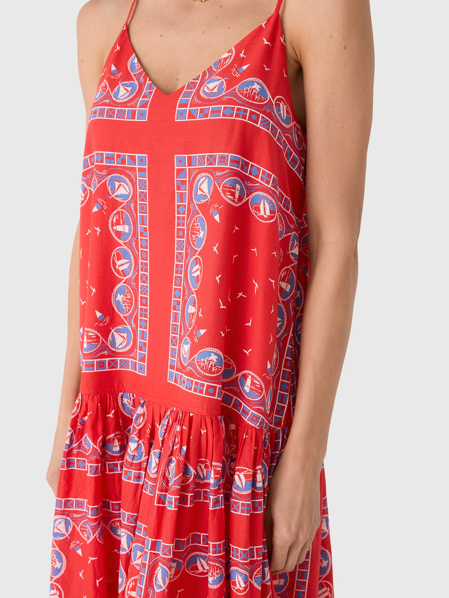 The Great Women's The Drop Waist Dress - Saint Bernard