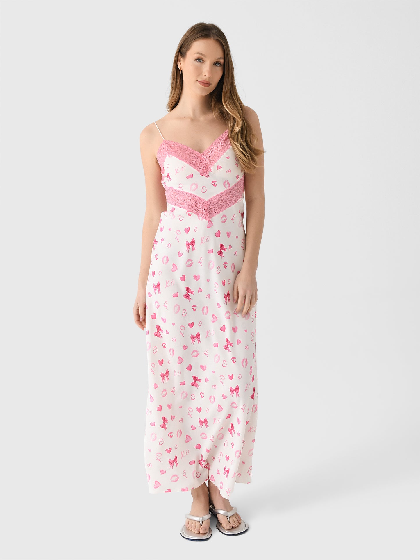 LoveShackFancy Women's Serita Valentine Maxi Dress - Saint Bernard