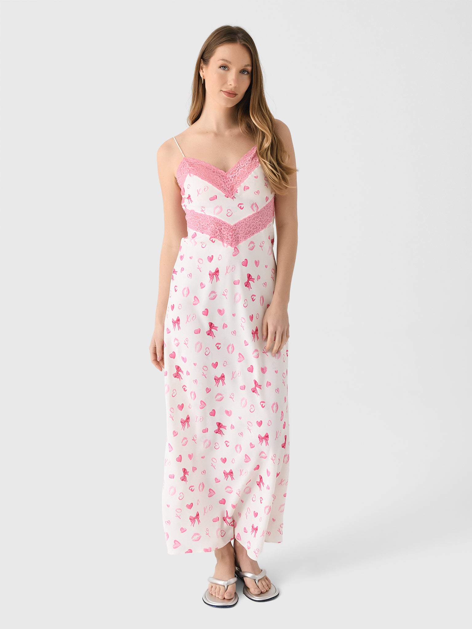 LoveShackFancy Women's Serita Valentine Maxi Dress - Saint Bernard
