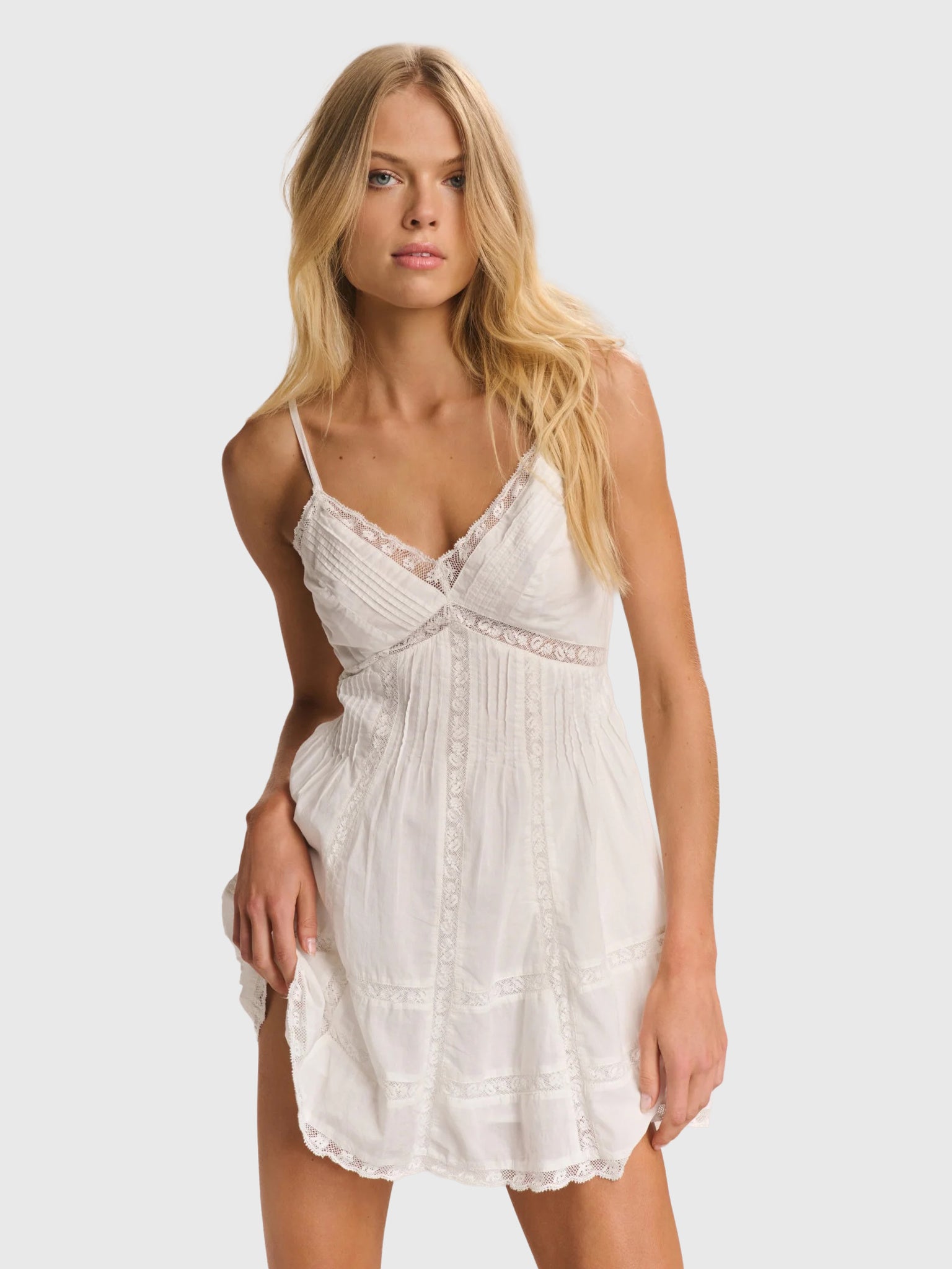 LoveShackFancy Women's Docila Heritage Cotton Mini Dress - Saint Bernard