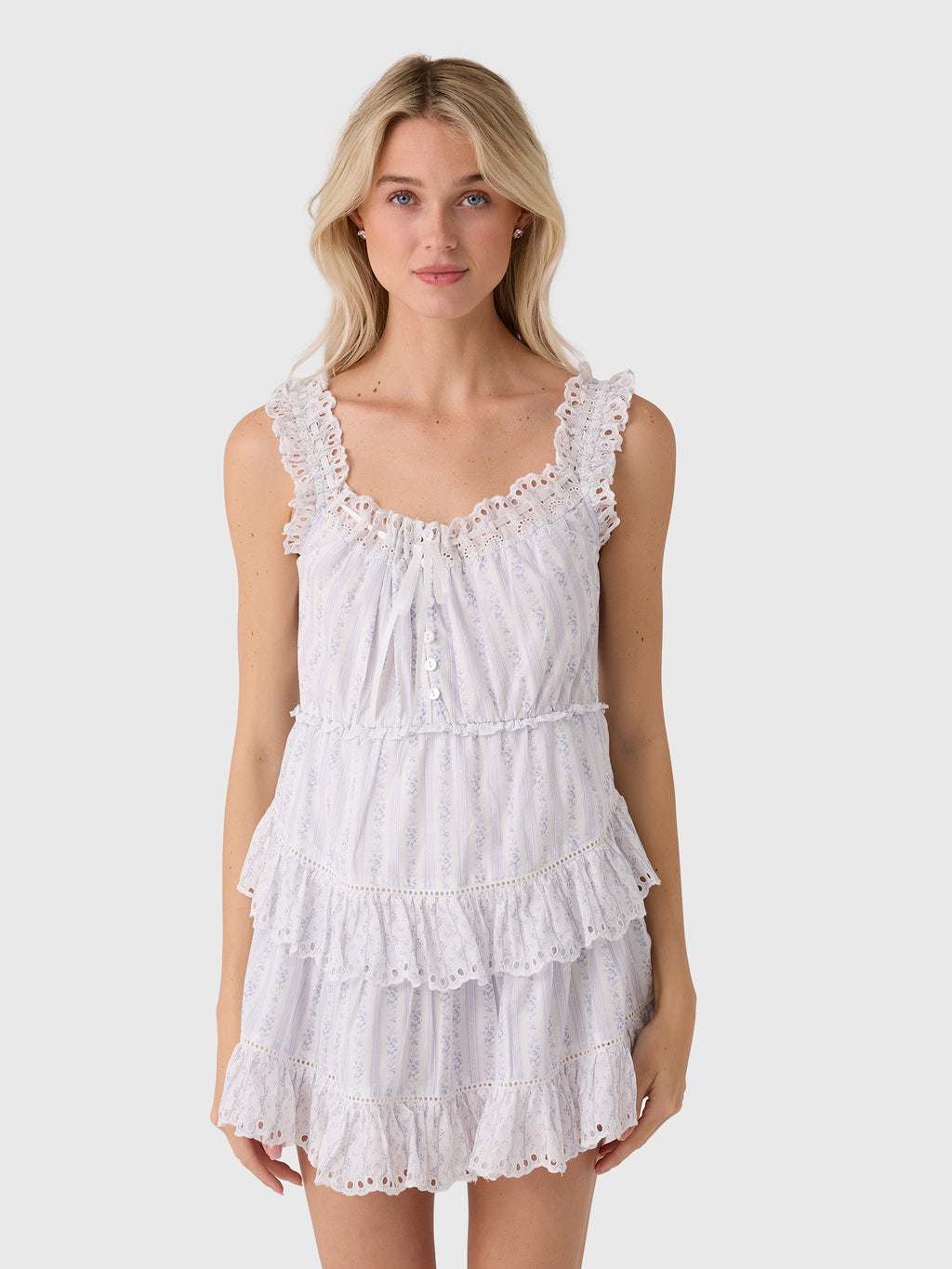LoveShackFancy Women's Zayan Mini Dress - Saint Bernard