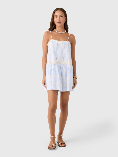 LoveShackFancy Women's Vionett Cotton Mini Dress