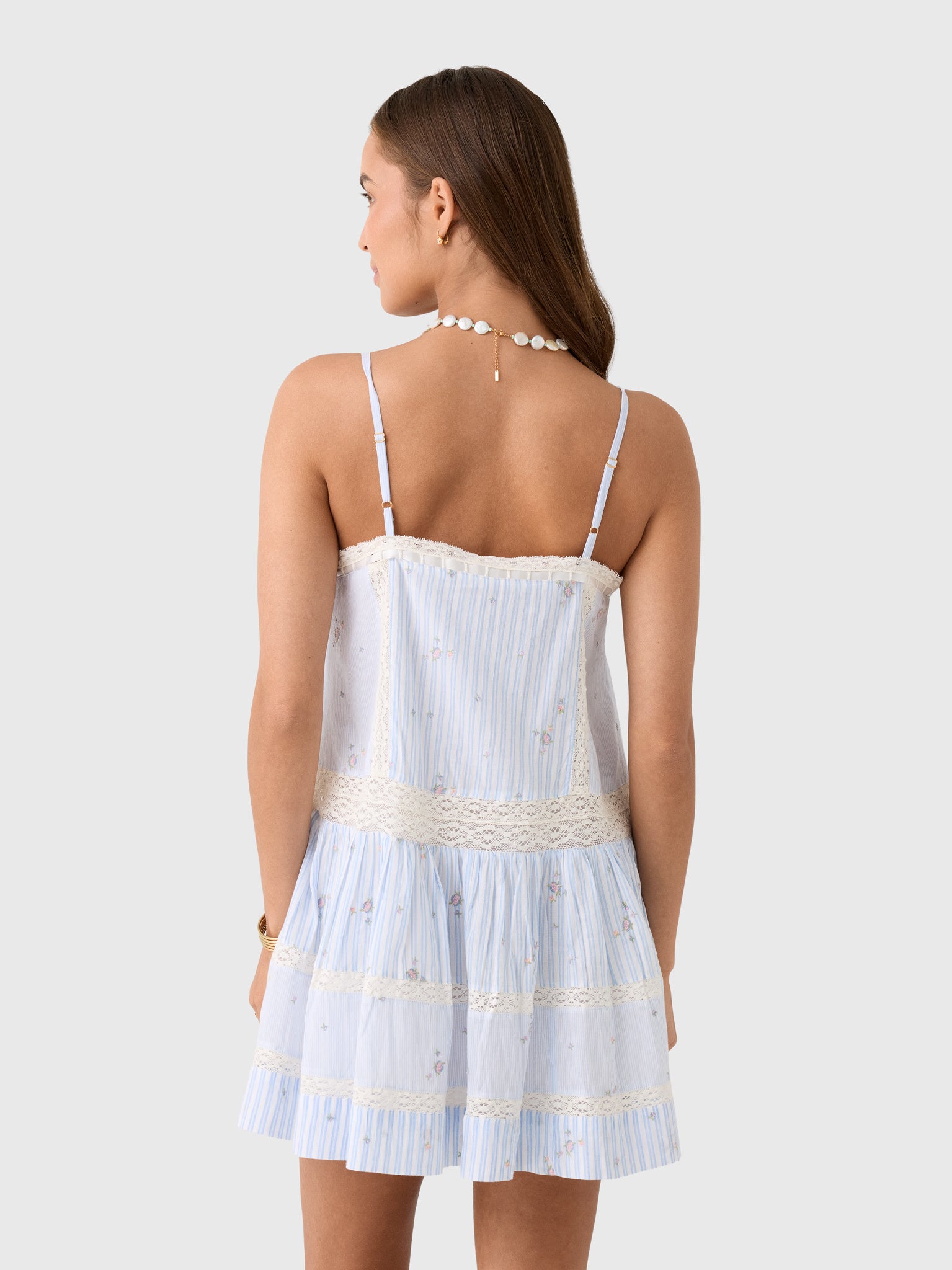 LoveShackFancy Women's Vionett Cotton Mini Dress - Saint Bernard
