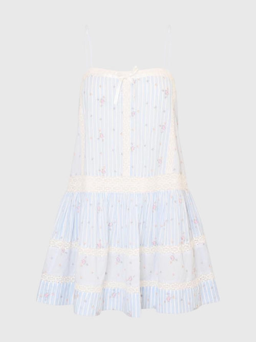 LoveShackFancy Women's Vionett Cotton Mini Dress