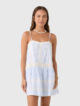 LoveShackFancy Women's Vionett Cotton Mini Dress - Saint Bernard