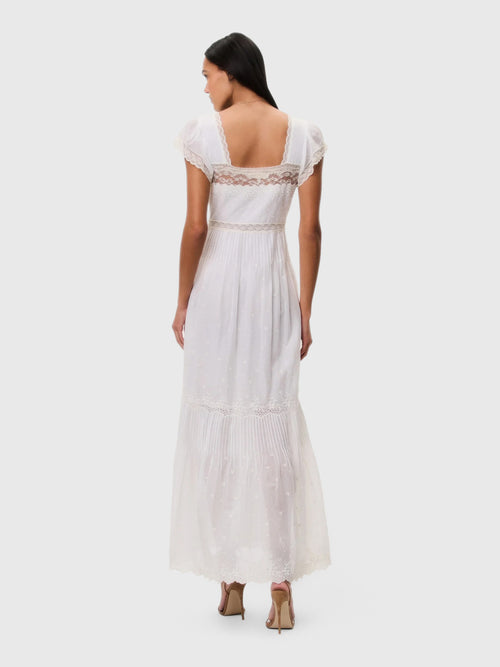 LoveShackFancy Women's Georgine Cotton Lace Maxi Dress
