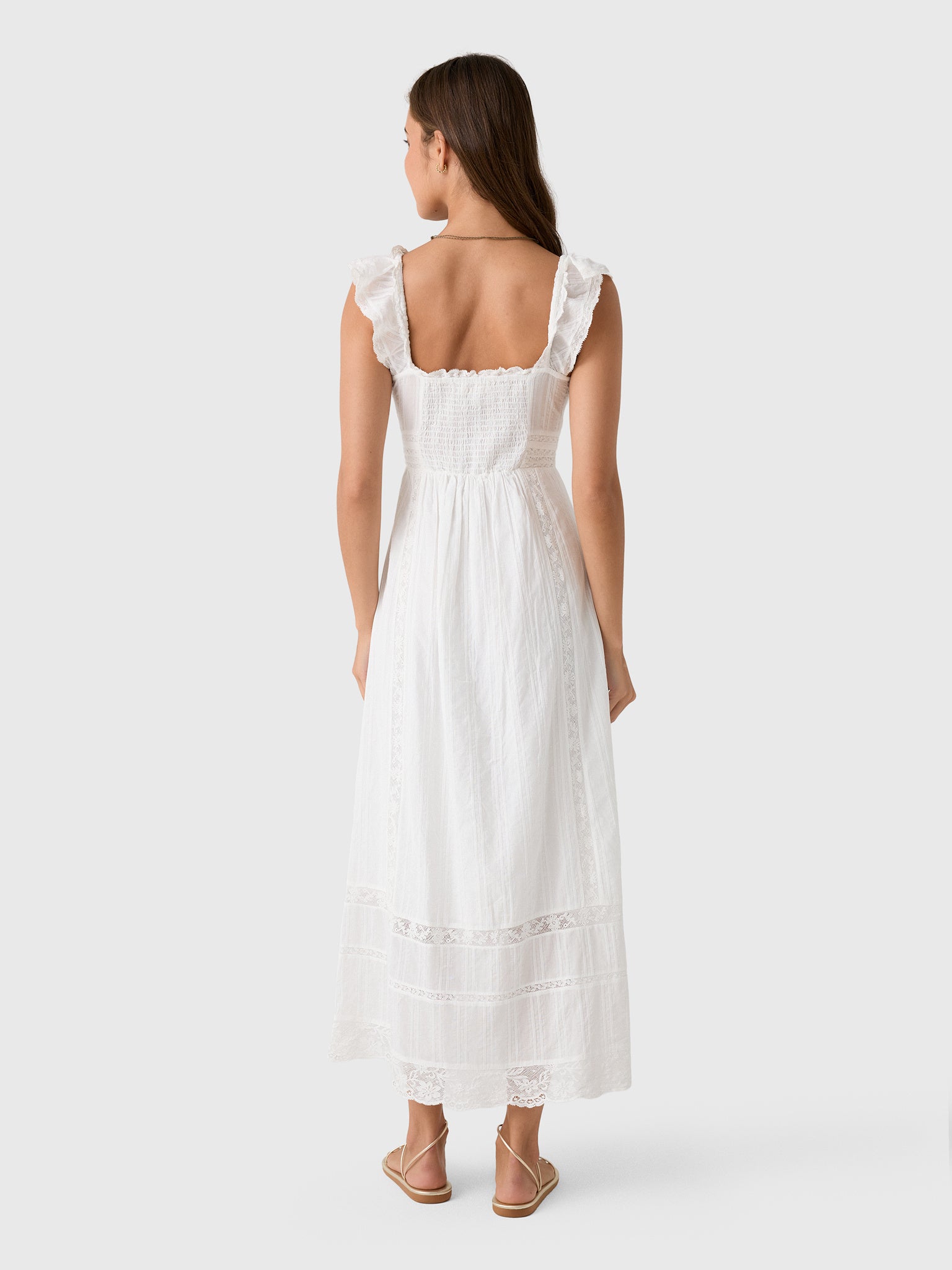 LoveShackFancy Women's Kailette Cotton Maxi Dress - Saint Bernard
