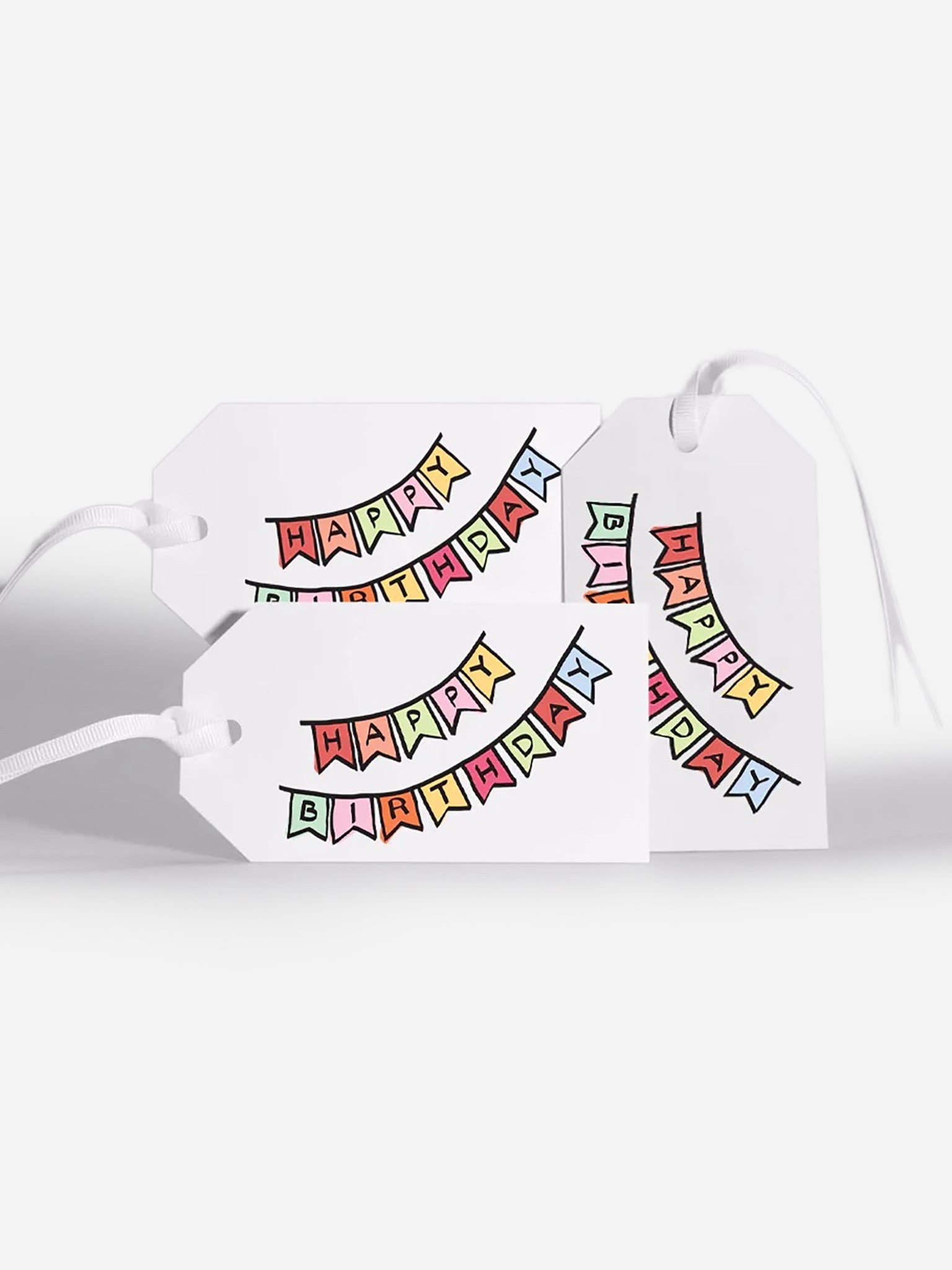 DearAnnabella Birthday Banner Gift Tags - Saint Bernard