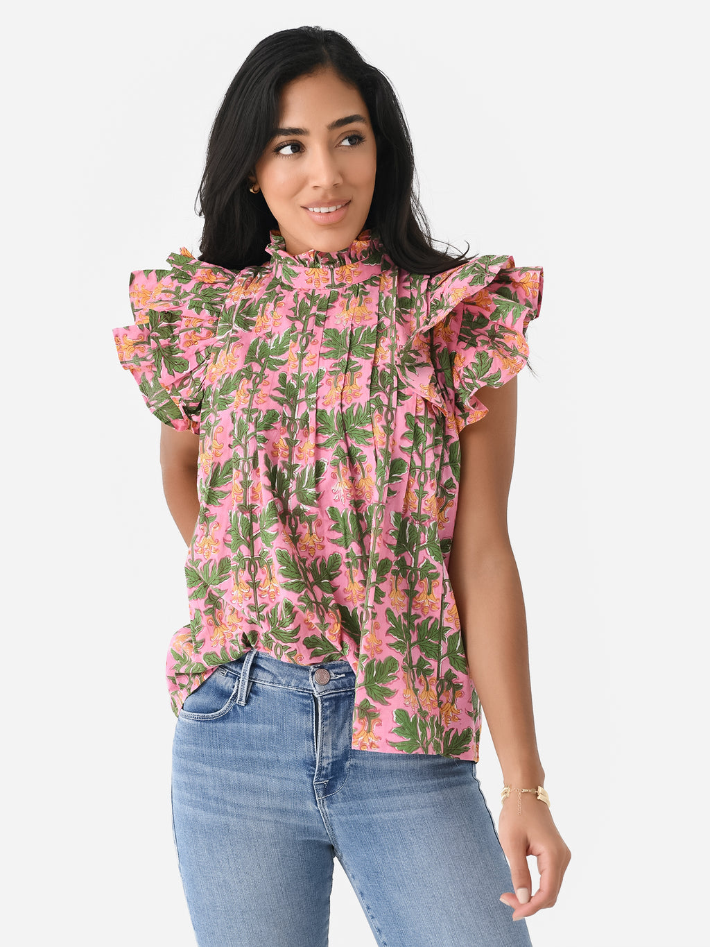 Sur La Vague Women's Dakota Pintuck Top - Saint Bernard