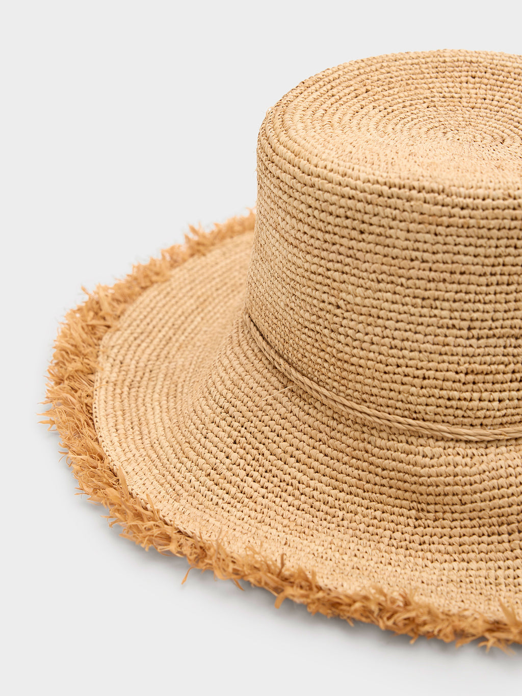 Hat Attack Women's Packable Raffia Bucket Hat - Saint Bernard