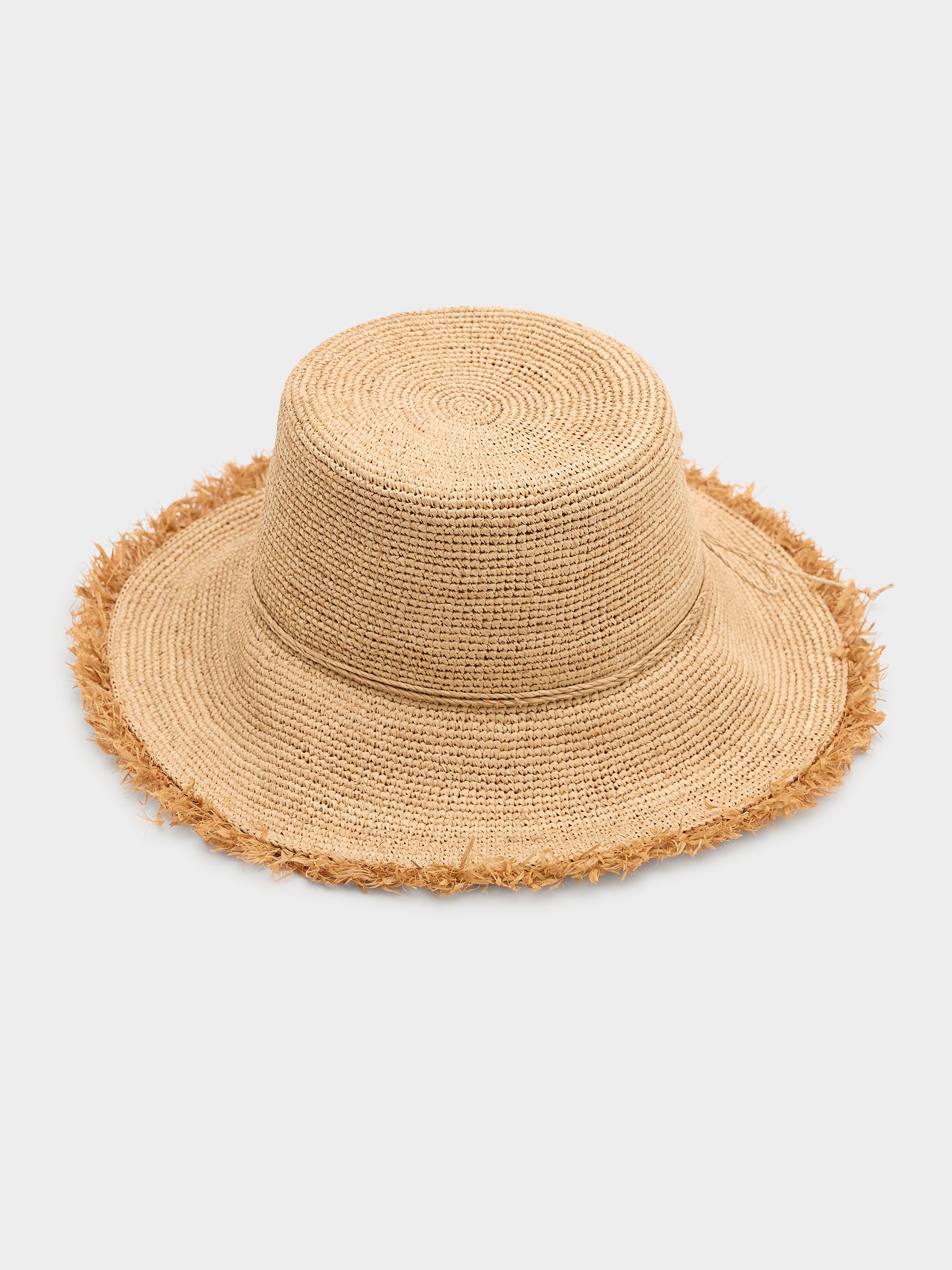 Hat Attack Women's Packable Raffia Bucket Hat - Saint Bernard