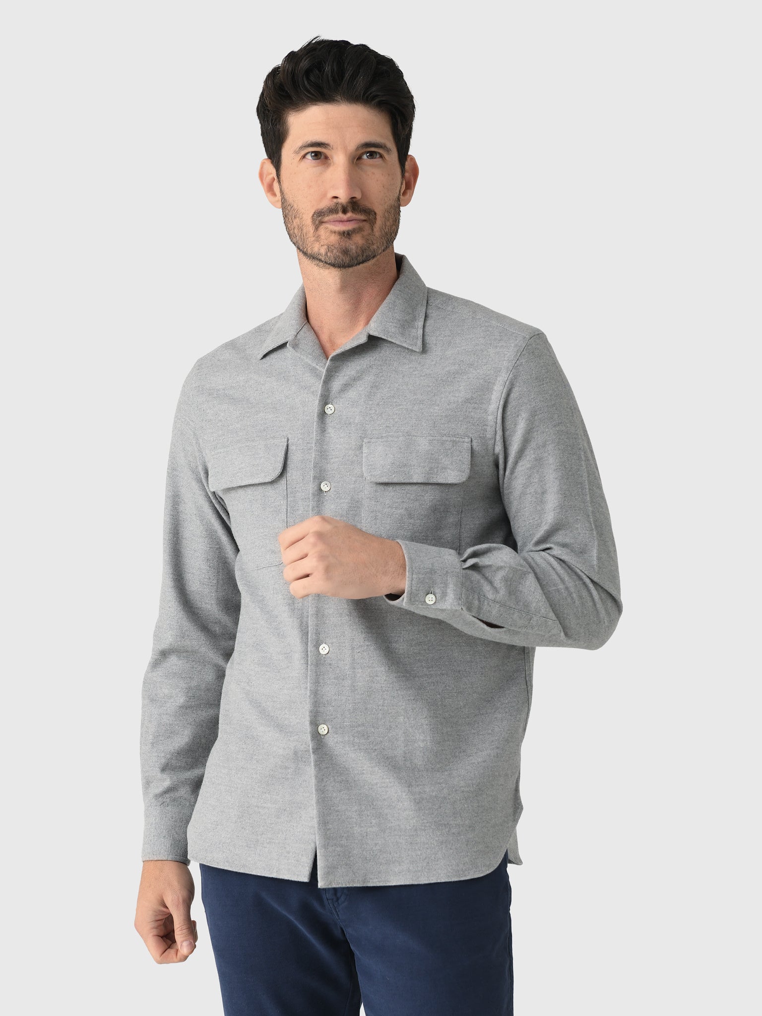 Maria Santangelo Men's Davos Woven Shirt - Saint Bernard