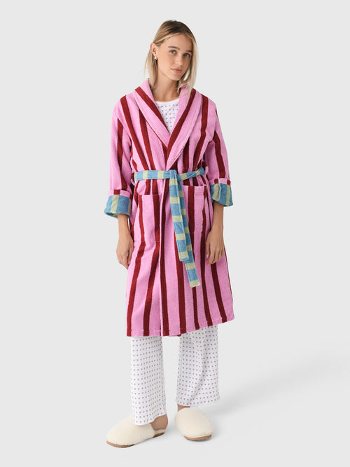 Dusen Dusen Women's Magnolia Stripe Bathrobe