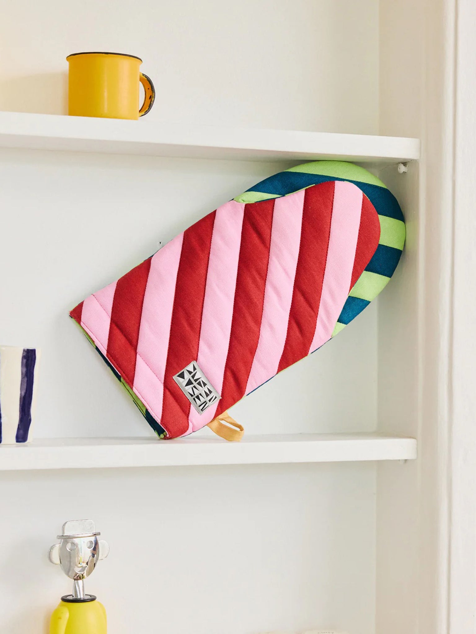 Dusen Dusen Striped Oven Mitt - Saint Bernard