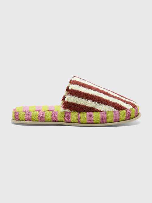 Dusen Dusen Terry Stripe Slipper - Saint Bernard