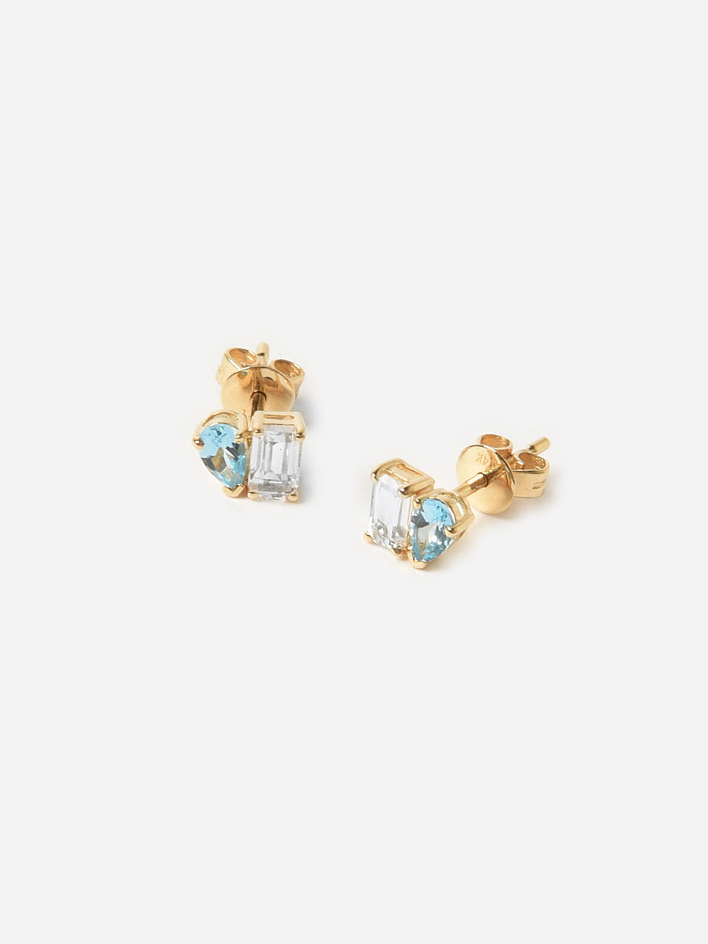 S. Bell Women's December Love Topaz Stud Earrings - Saint Bernard