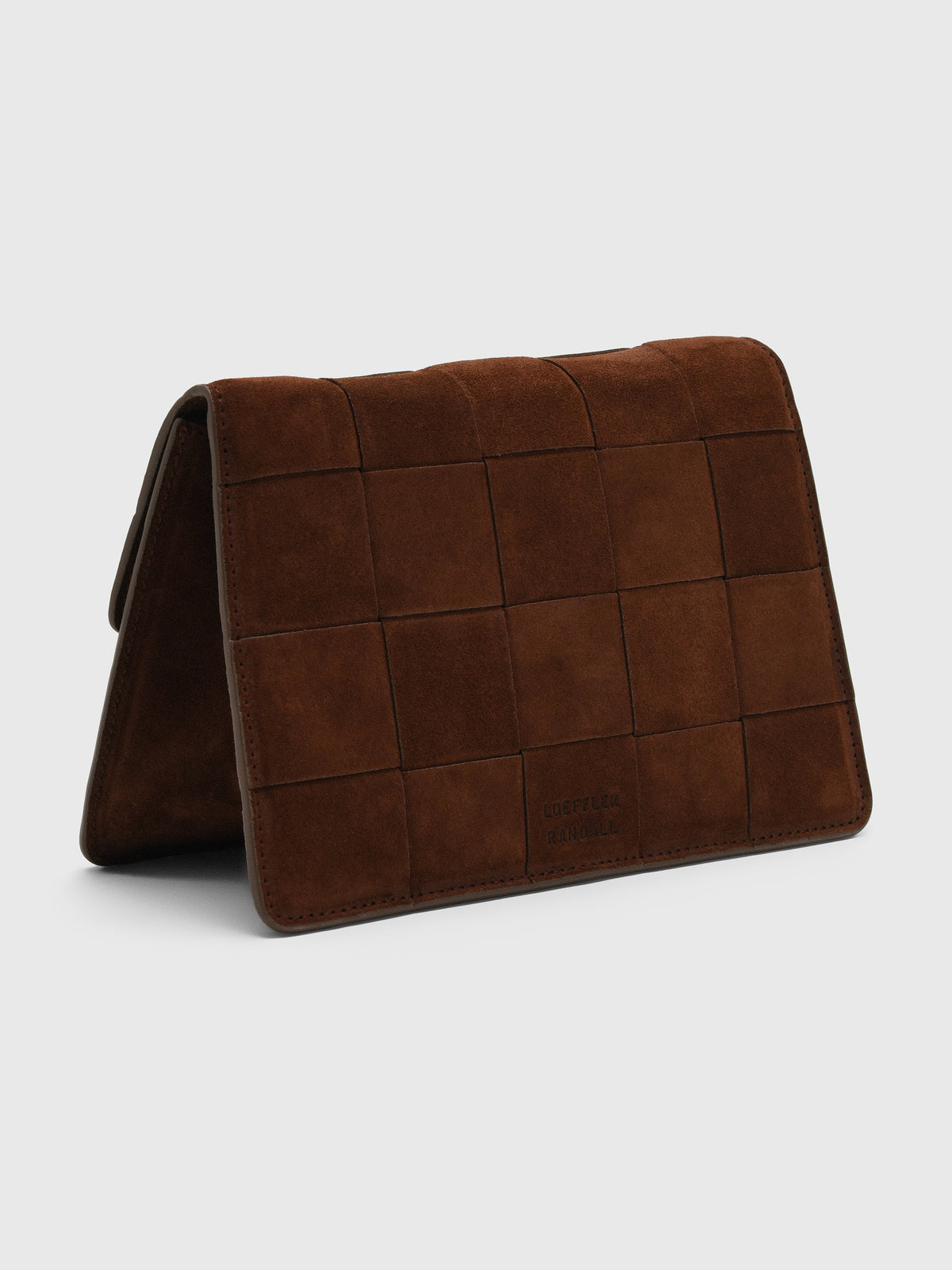Loeffler Randall Delphine Woven Suede Crossbody Bag - Saint Bernard