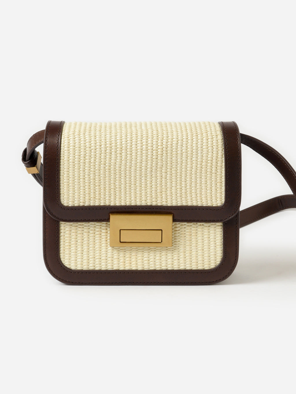 Loeffler Randall Desi Straw Crossbody Bag - Saint Bernard