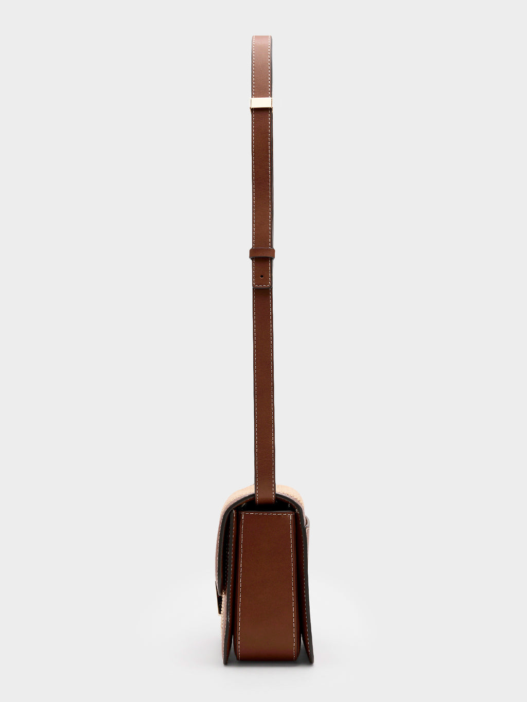 Loeffler Randall Desi Straw Crossbody Bag - Saint Bernard
