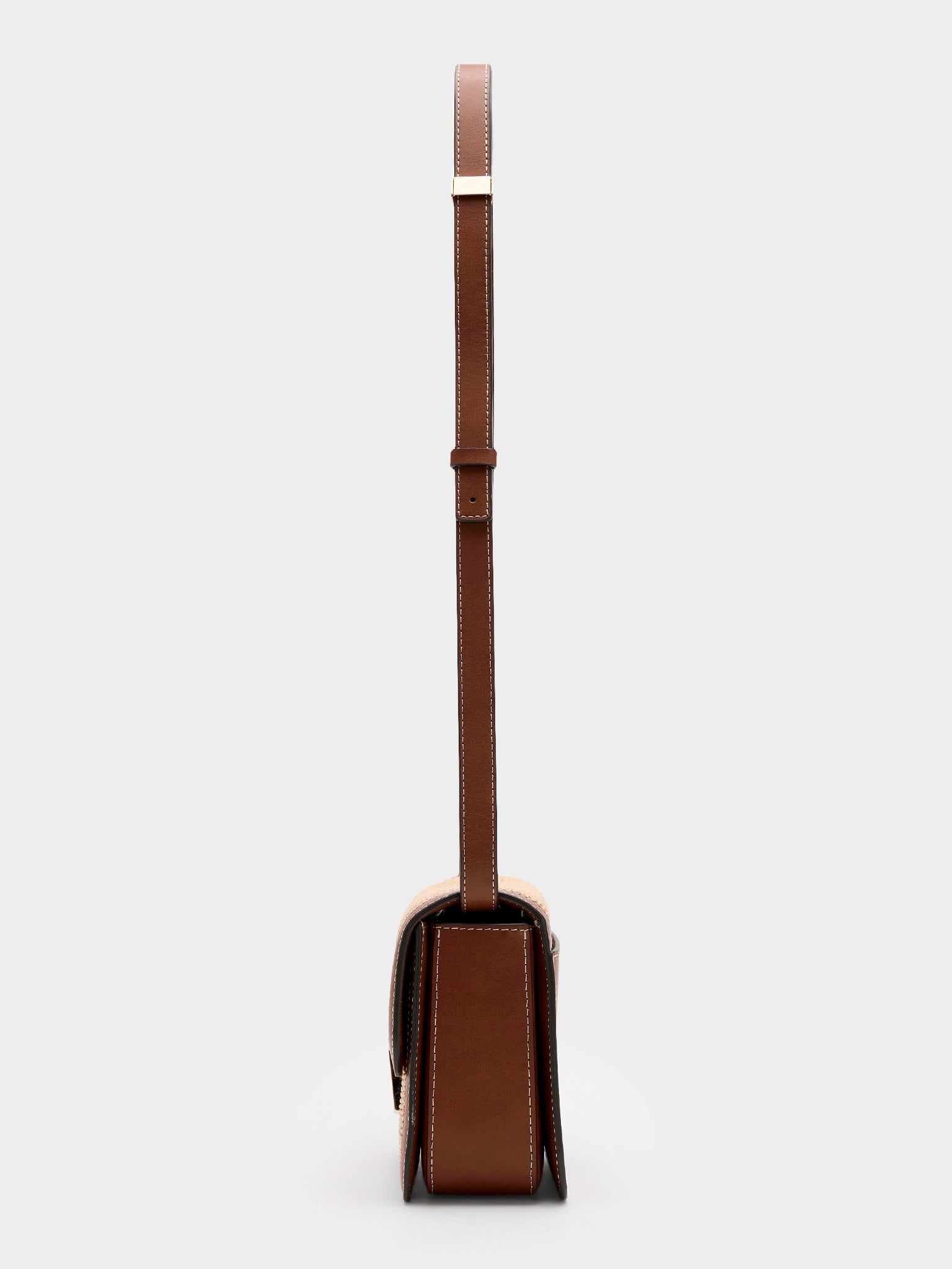 Loeffler Randall Desi Straw Crossbody Bag - Saint Bernard