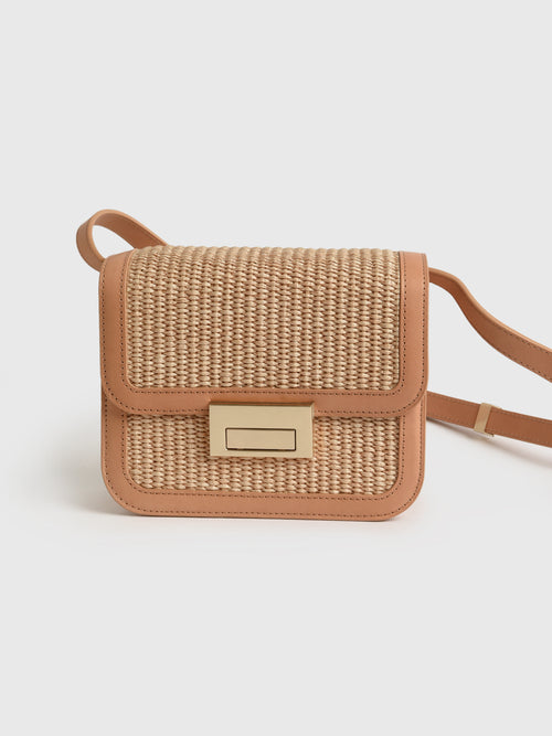 Loeffler Randall Desi Straw Crossbody Bag