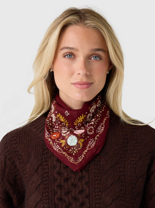 Chan Luu Embroidered Floral Bandana - Saint Bernard