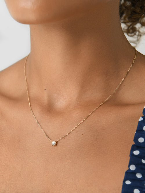 Stone And Strand The Essential Diamond Solitaire Necklace